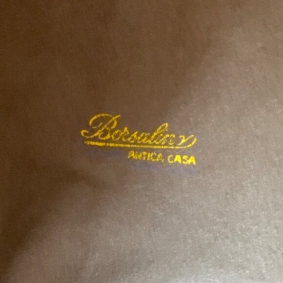 Vintage Borsalino 30s 40s Era Brown Wool Wide-Brim Hat Fedora Made in Italy - Picture 5 of 6